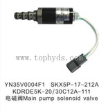 SK200-2 hydraulic pump Solenoid valve YN35V00004F1