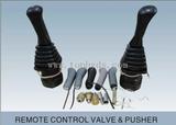Remote control valve&pusher for excavator